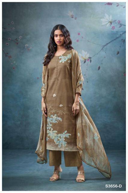 Ganga pankhuri 3656 Wholesale dress material supplier